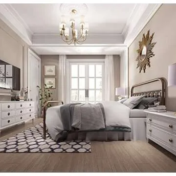 Elegant YALAXON Vintage Metal Bed Frame with No Box Spring Needed