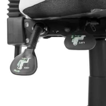 Skin Act Supreme Edition Esthetician Medical Drafting Stool with Back Cushion Tattoo Hydraulic Chair in Black and White Colors (White)