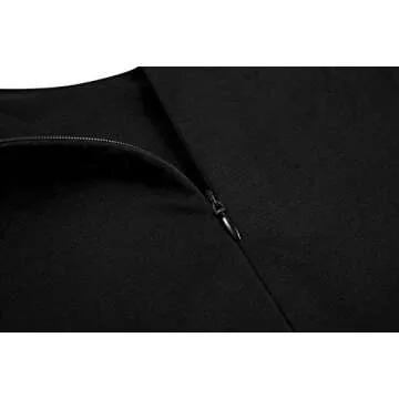 Aphratti Stylish Long Sleeve Office Midi Dress for Women