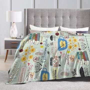 VIFUSAYA Girls Super Soft Microfleece Blanket Lightweight Cozy,for Beds/Sofa/Couch/Picnic/Camping/Travel Blanket 50"X40"