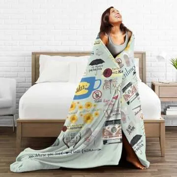 VIFUSAYA Girls Super Soft Microfleece Blanket Lightweight Cozy,for Beds/Sofa/Couch/Picnic/Camping/Travel Blanket 50"X40"
