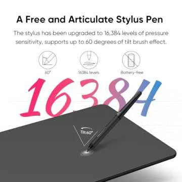 XPPen Deco 01 V3 Drawing Tablet: 16384 Pressure Levels & Custom Shortcuts