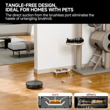 YONNDER R1 Robot Vacuum - 3200Pa Suction, Smart Control, Pet Hair Cleaning