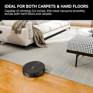 YONNDER R1 Robot Vacuum - 3200Pa Suction, Smart Control, Pet Hair Cleaning