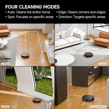 YONNDER R1 Robot Vacuum - 3200Pa Suction, Smart Control, Pet Hair Cleaning