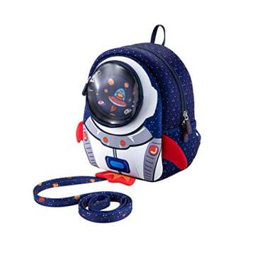 JiePai Rocket Toddler Kids Backpack with Harness Leash for Boys Girls Age 1-3