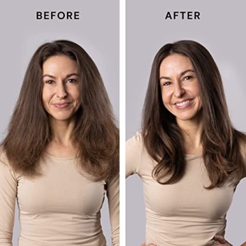 L'ANGE HAIR Le Volume 2-in-1 Titanium Brush Dryer Black | Hot Air Blow Dryer Brush in One with Oval Barrel | Hair Styler for Smooth, Frizz-Free Results for All Hair Types ((Black 75 MM))