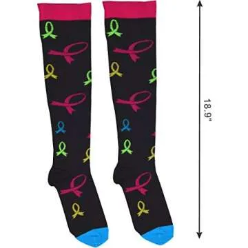 MEANT2TOBE Breast Cancer Gifts for Women - Breast Cancer Awareness Accessories - Socks, Bracelets, Cap -Fight Cancer Gift Package