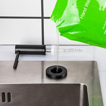 GAPPO Matte Black Soap Dispenser Easy Installation Stylish Design