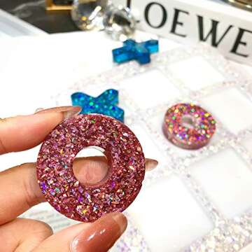 Tic Tac Toe Game Board Resin Mold, Silicone Epoxy Resin Casting Mold, XO Classic Family Games, DIY Crafts, Children's Adult Coffee Table Games, Home Decorations, Handmade Gifts