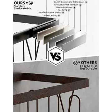 2-Pack Shower Caddy with Hooks Waterproof Organizer