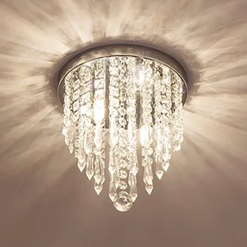 Stylish LifeHolder Mini Crystal Chandelier for Small Spaces