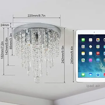 Stylish LifeHolder Mini Crystal Chandelier for Small Spaces