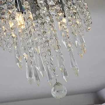 Stylish LifeHolder Mini Crystal Chandelier for Small Spaces