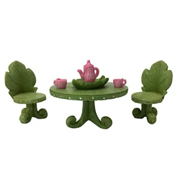 GlitZGlam Miniature Fairy Garden Furniture Set for Kids