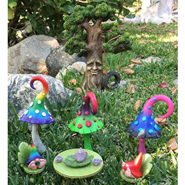 GlitZGlam Miniature Fairy Garden Furniture Set for Kids