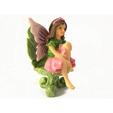 GlitZGlam Miniature Fairy Garden Furniture Set for Kids