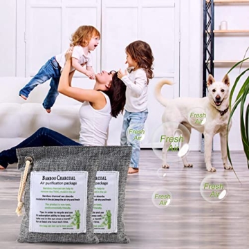 Bamboo Charcoal Air Purifying Bag 8 Pack Odor Eliminator