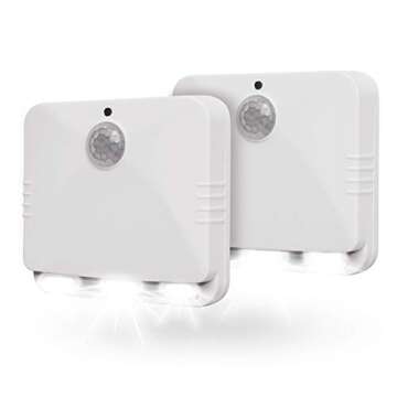 Sensor Brite Wireless Motion-Sensing Path/Step LED Light, Stick Anywhere, Battery-Operated Night Lig...