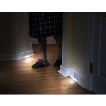 Sensor Brite Wireless Motion-Sensing Path/Step LED Light, Stick Anywhere, Battery-Operated Night Light (2 Pack)