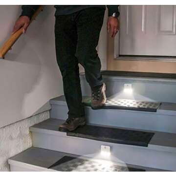 Sensor Brite Wireless Motion-Sensing Path/Step LED Light, Stick Anywhere, Battery-Operated Night Light (2 Pack)