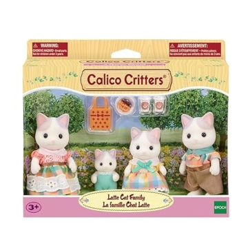 Calico Critters Latte Cat Family Playset for Ages 3+