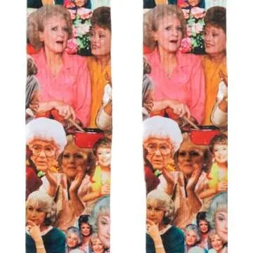 Golden Girls Expressions Photo Collage Sublimated Socks