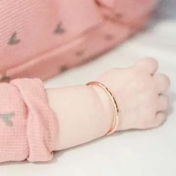 Newborn Baby Bangle Bracelet 14K Gold Filled