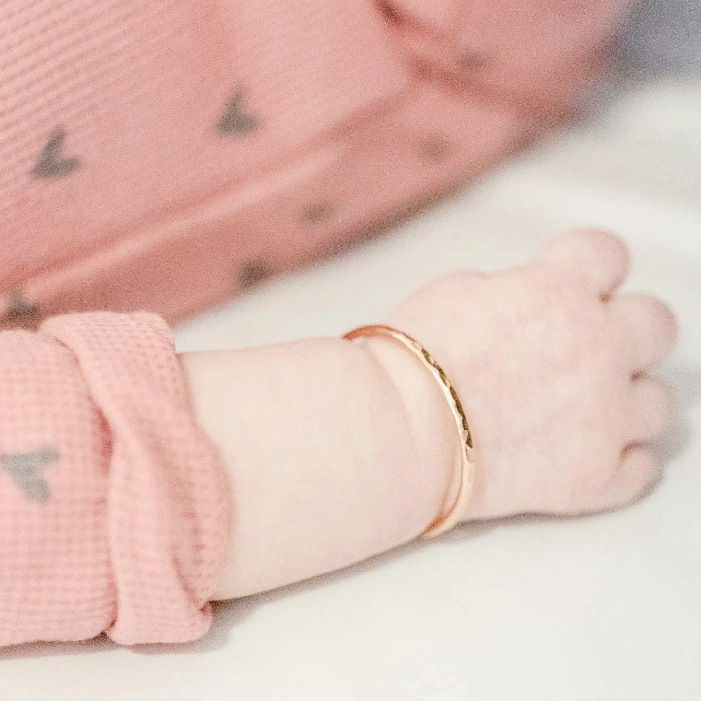 Newborn Baby Bangle Bracelet 14K Gold Filled