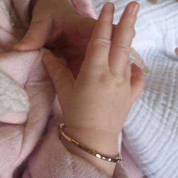 Newborn Baby Bangle Bracelet 14K Gold Filled