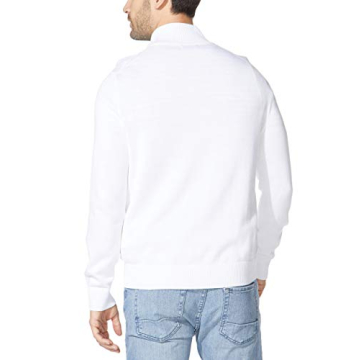 Nautica Men's Quarter-Zip Sweater - Bright White