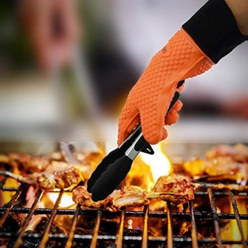 GEEKHOM Heat Resistant Grilling Gloves for Kitchen and BBQ