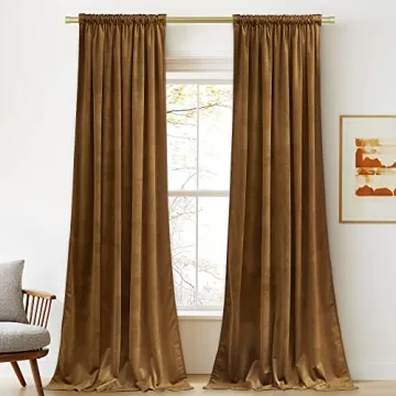 StangH Velvet Curtains - 108" Long Stylish Drapes
