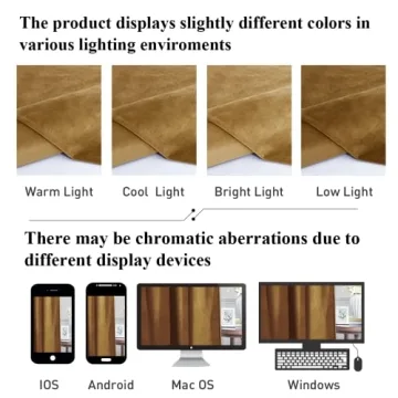 StangH Velvet Curtains - 108" Long Stylish Drapes