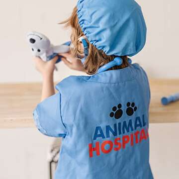 Veterinarian Role Play Costume Set for Kids - 9 Pcs