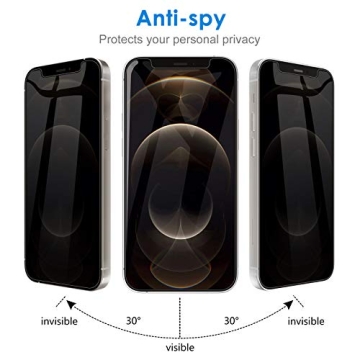 JETech Privacy Screen Protector for iPhone 12 Pro Max