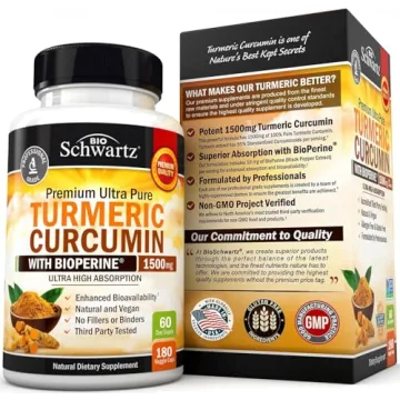 Turmeric Curcumin 1500mg with BioPerine - Joint Support Supplement
