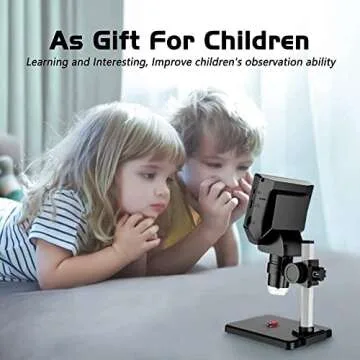 LCD Digital Microscope,4.3 Inch 1080P 10 Megapixels,1-1000X Magnification Zoom Wireless USB Stereo Microscope Camera,10MP Camera Video Recorder with HD Screen