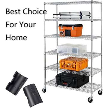 Wire Shelf Clips Shelving Sleeves - 50 Pack Shelf Lock Clips for 1" Post- Shelving Sleeves Replacements for Wire Shelving System