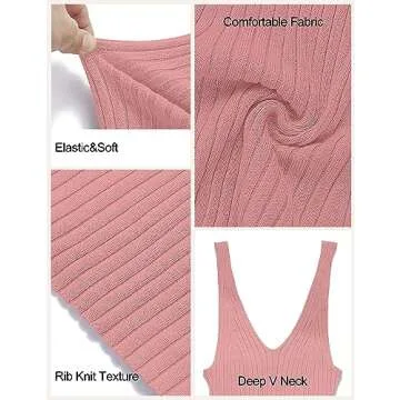 Stylish MEROKEETY V Neck Knit Midi Dress