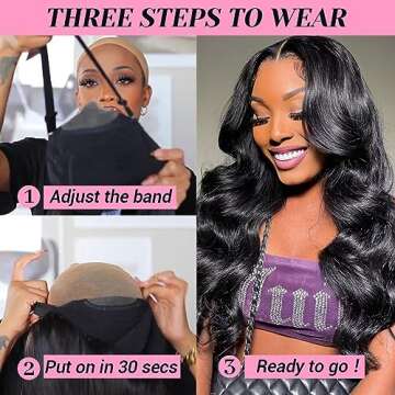 kiotioy Glueless Wigs Human Hair Pre Plucked Pre Cut for Beginners Wear and Go 5x5 HD Lace Closure Wigs Body Wave Lace Front Wigs for Women Brazilian Virgin Human Hair 24 Inch 180% Density