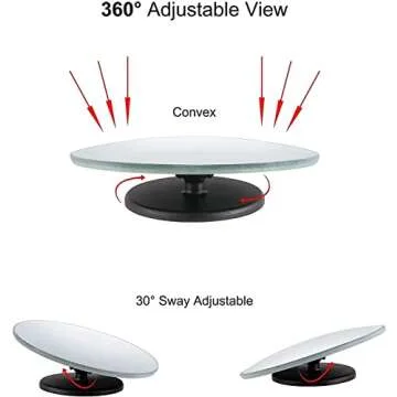 Verivue 2-Inch Blind Spot Mirrors for Safer Driving