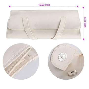 AMMIY Makeup Brushes 18 PCs Makeup Brush Set Professional Wood Handle Premium Synthetic Contour Concealers Foundation Blending Face Powder Eye shadow Cosmetic Brushes with PU Leather Bag (Champagne)