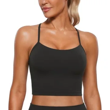 CRZ YOGA Women's Butterluxe Y Back Longline Sports Bra - Ultimate Comfort for Activewear