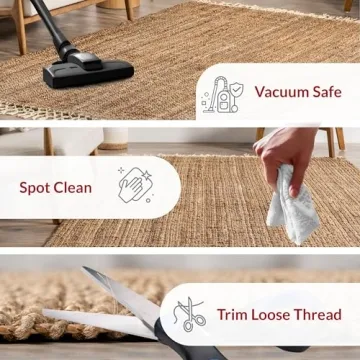 nuLOOM Raleigh Farmhouse Jute Tasseled Rug 5x8