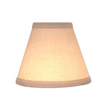 Aspen Creative 32118-2A Small Hardback Empire Shape Chandelier Clip-On Lamp Shade Set (2 Pack), Tran...