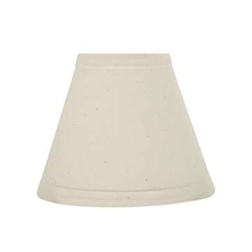 Aspen Creative Off White Clip-On Lamp Shades Set of 2