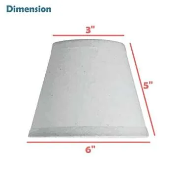 Aspen Creative Off White Clip-On Lamp Shades Set of 2