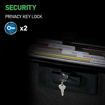 SentrySafe Fireproof Document Box Key Lock Secure Files