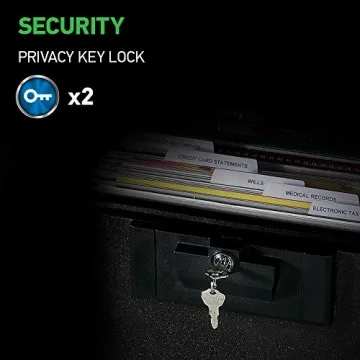 SentrySafe Fireproof Document Box Key Lock Secure Files